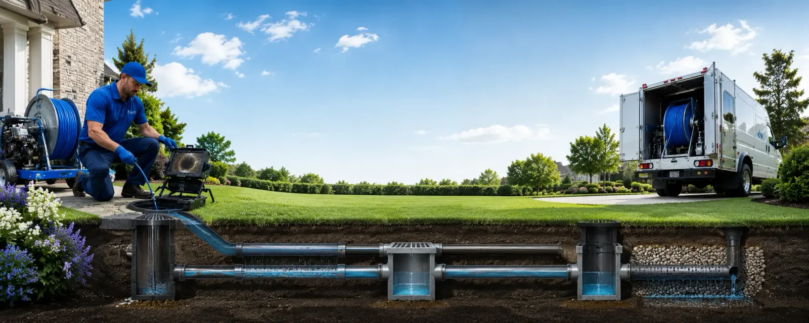 Outdoor drain cleaning information for Gonzales, LA